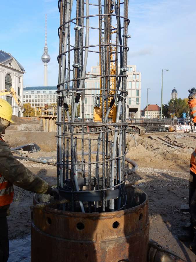 Herstellung Großbohrpfahl